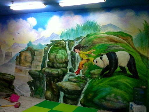 Mural at Mall Pondok Gede