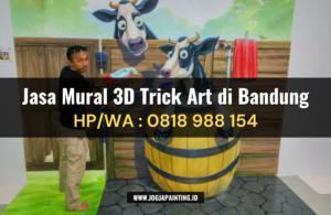 Jasa Mural 3D Trick Art di Bandung