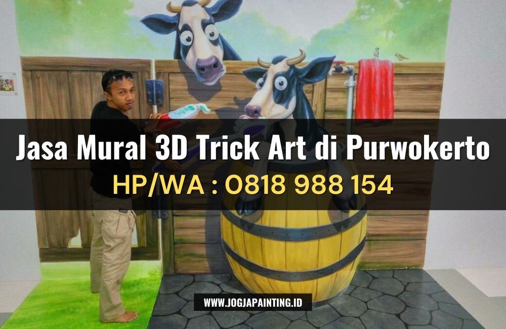 Jasa Mural 3D Trick Art di Purwokerto