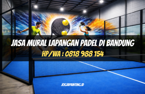 Jasa Mural Lapangan Padel di Bandung
