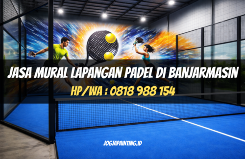 Jasa Mural Lapangan Padel di Banjarmasin