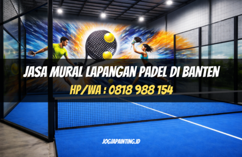 Jasa Mural Lapangan Padel di Banten