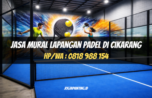 Jasa Mural Lapangan Padel di Cikarang
