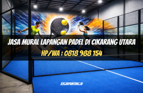 Jasa Mural Lapangan Padel di Cikarang Utara