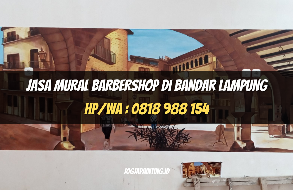 Jasa Mural Barbershop di Bandar Lampung