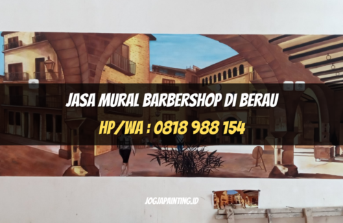 Jasa Mural Barbershop di Berau