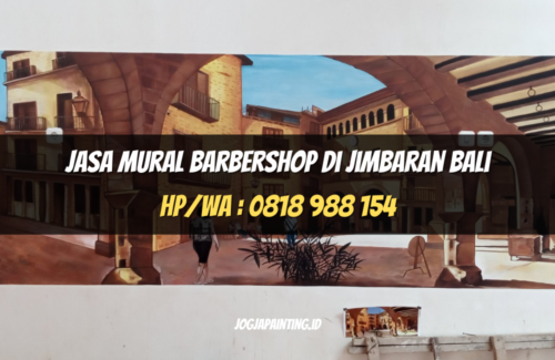 Jasa Mural Barbershop di Jimbaran Bali