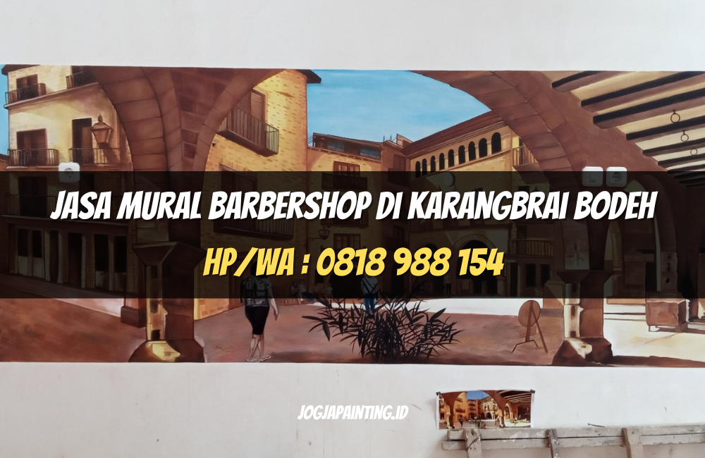 Jasa Mural Barbershop di Karangbrai Bodeh