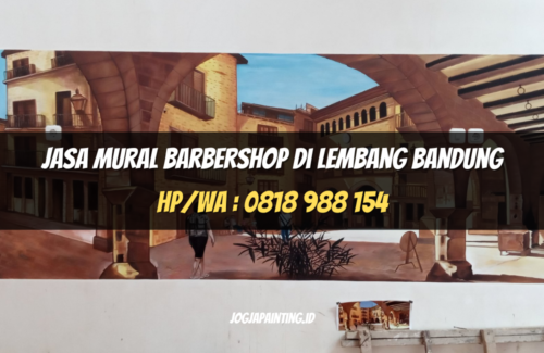 Jasa Mural Barbershop di Lembang Bandung