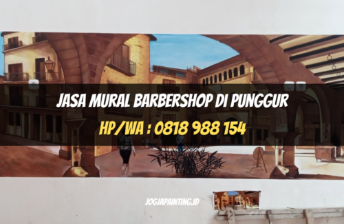 Jasa Mural Barbershop di Punggur