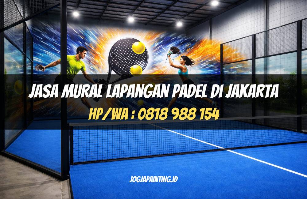 Jasa Mural Lapangan Padel di Jakarta