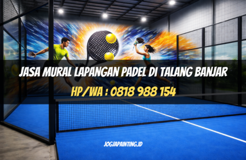 Jasa Mural Lapangan Padel di Talang Banjar