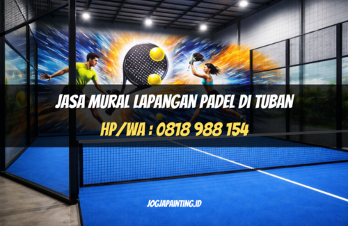 Jasa Mural Lapangan Padel di Tuban